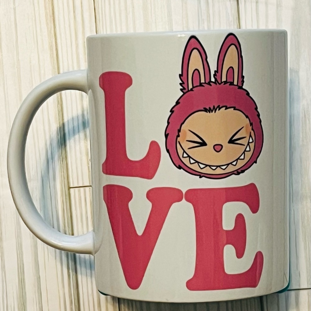 Pink Love Labubu Mug